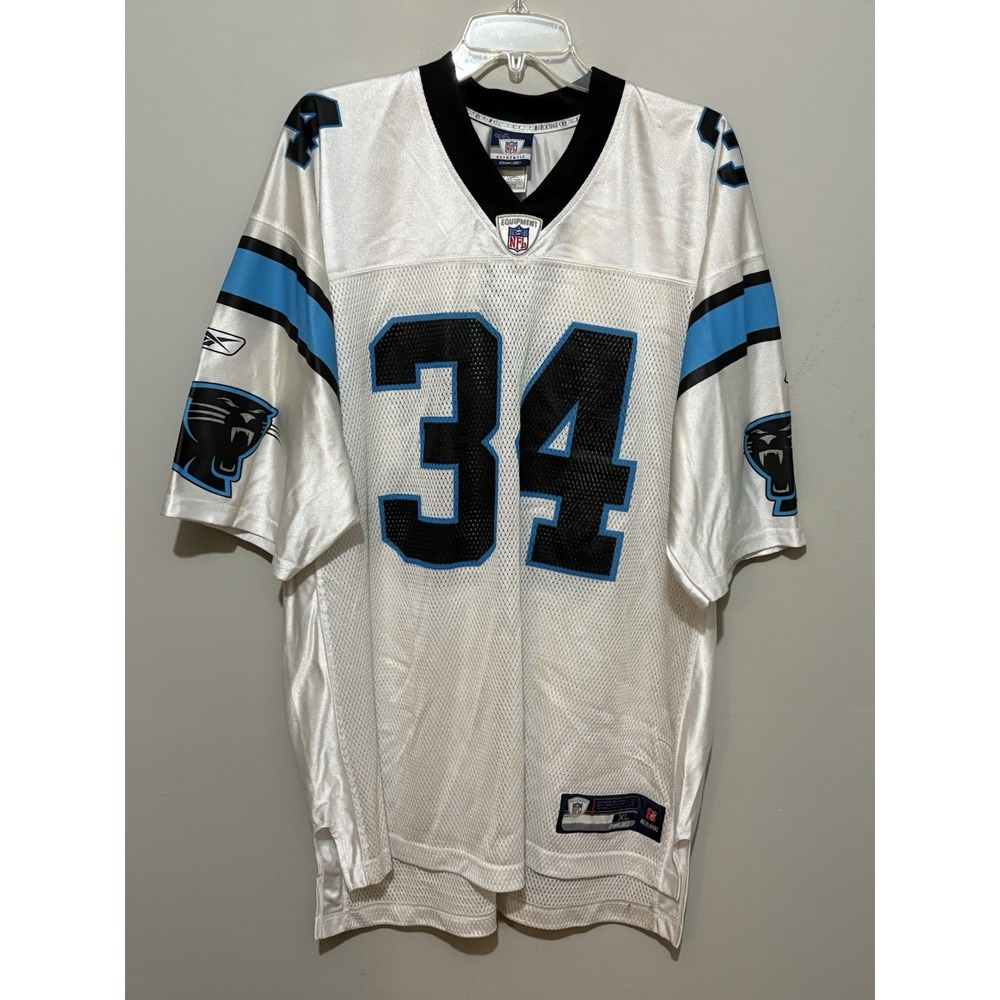 Carolina Panthers DeAngelo Williams #34 Jersey XL White Reebok‎ NFL Autographed